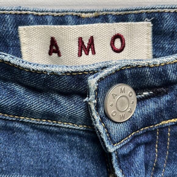 AMO Twist Denim Jeans In Dive Bar Size 27 - Picture 4 of 12